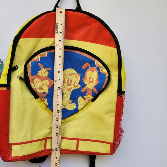 NEW Animaniacs Backpack Bag Orange Yellow Bright Colorblock WB Lootcrate Retro - Picture 11 of 11